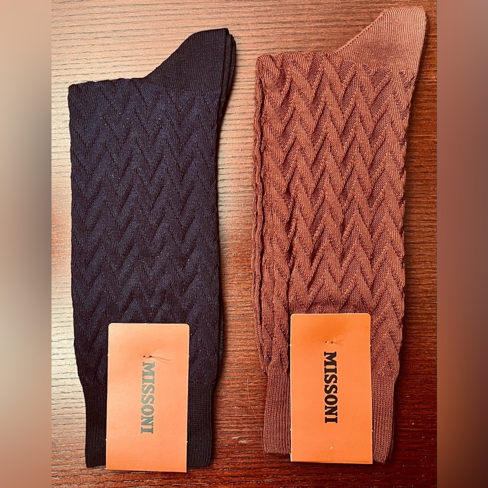2 Pair Missoni Luxury Socks